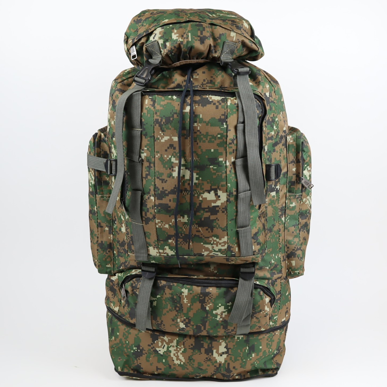 Тактичний каркасний рюкзак  90 л, баул-рюкзак армійський 90 л Зелений Піксель, фото 1