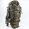 Тактичний каркасний рюкзак  90 л, баул-рюкзак армійський 90 л Зелений Піксель, фото 6