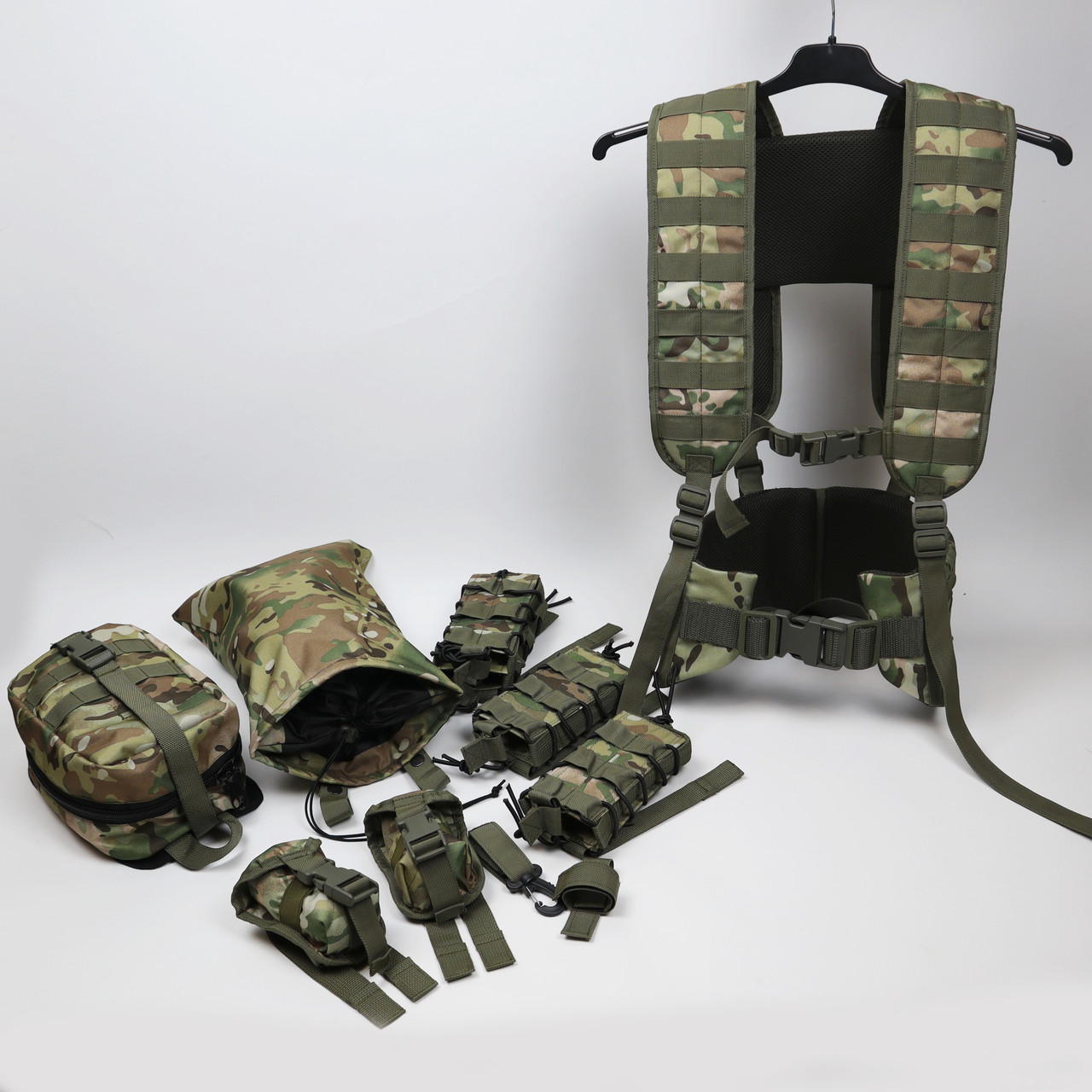 РПС Комплект 9 підсумків Ремінно-плечова система з 9 підсумками Мультикам, фото 1