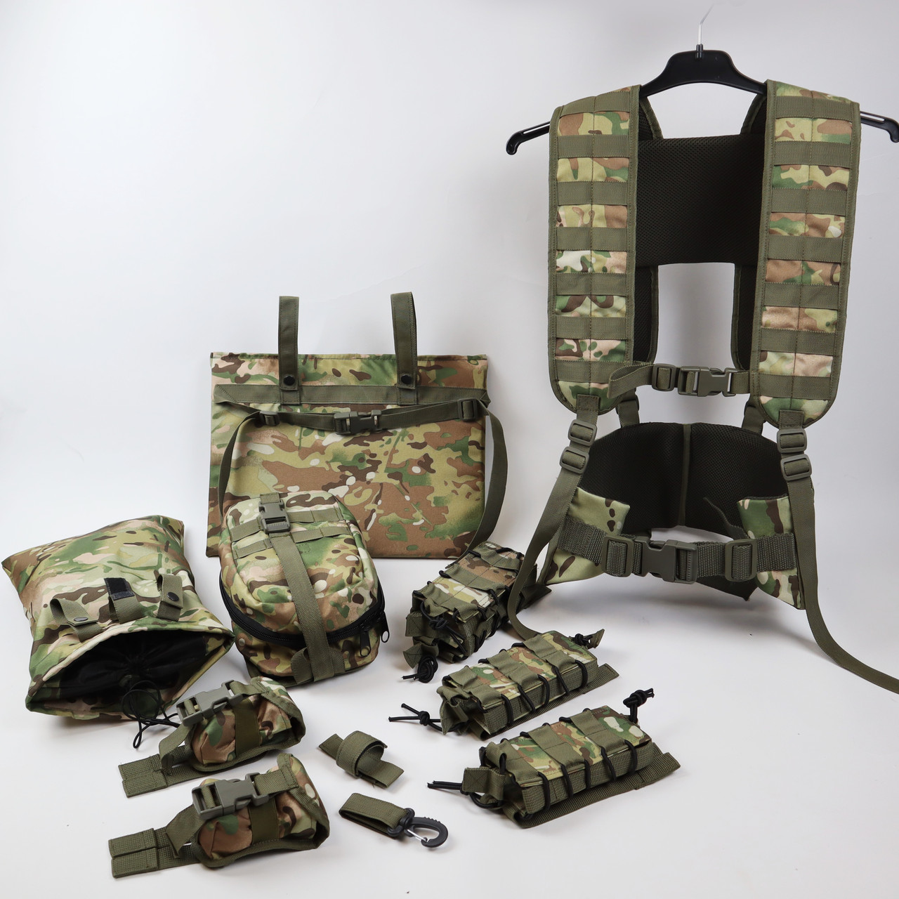 РПС Комплект 10 підсумків Ремінно-плечова система з 10 підсумками Мультикам в зборі, фото 1