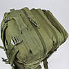 Тактичний штурмовий рюкзакі 50 літрів Олива MOLLE Оксфорд 800D, фото 6