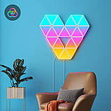 Govee Набір настінних світильників H6067 Tri-angle Light Panels 10шт RGB Білий, фото 11