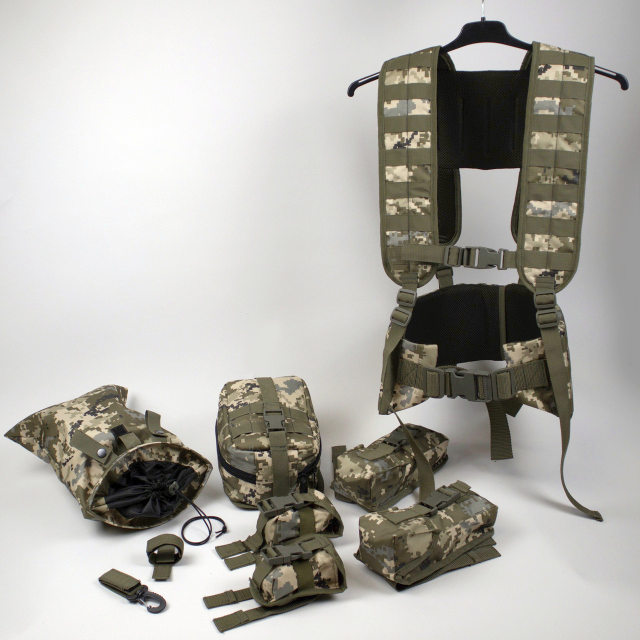 РПС Комплект 8 підсумків Ремінно-плечова система з 8 підсумками Піксель, фото 1