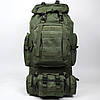 Тактичний рюкзак 90л Олива з сумкою-органайзером на Molle (зйомна), фото 5