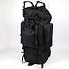 Рюкзак тактичний каркасний Чорий 80 л (материал оксфорд 800D), фото 3