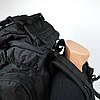 Рюкзак тактичний каркасний Чорий 80 л (материал оксфорд 800D), фото 8