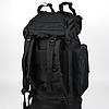 Рюкзак тактичний каркасний Чорий 80 л (материал оксфорд 800D), фото 10