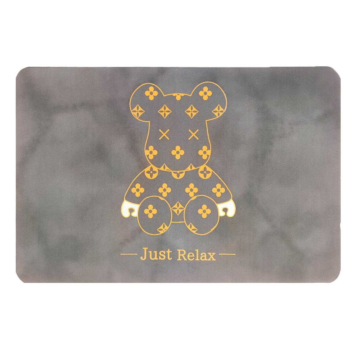 Оригінальний вологопоглинаючий Килимок 40х60см сірий "Relax", фото 1