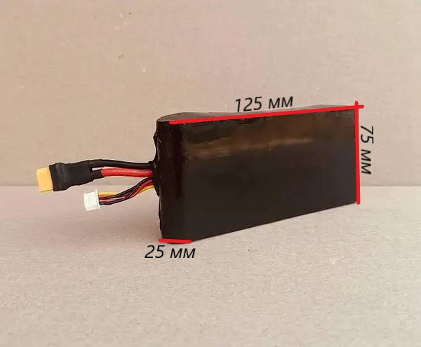 Li-Ion акумулятор / батарея для FPV (ФПВ) 6S1P 4000mAh 22.2V 45A 21700 ...