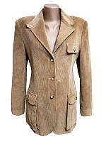 XS-S Женский блейзер John Ashfield, оригинал брендовый пиджак, б-у вельветовый жакет, Италия