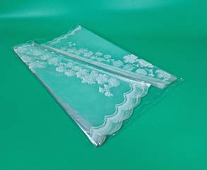 Упаковка конус під квіти h60/14низ/56верх (100 шт.) Білі квіти 170 (1) (100 шт.)