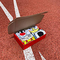 Шкарпетки жіночі з героями мультфільмів 4 пари. Шкарпетки з приколом жіночі. Модні підліткові шкарпетки 36-41, фото 2