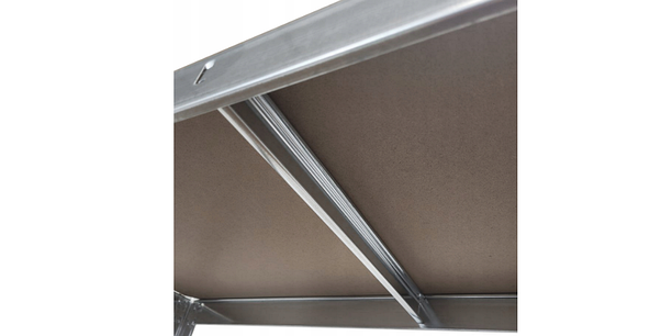 Металевий стелаж Titan 180×90×40 см, 5 полиць, 875 кг, оцинкований, без гвинтів, фото 3