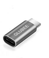 Адаптер GLUBEE Lighting to USB-C переходник с Lighting (Female) в Type-C (Male)