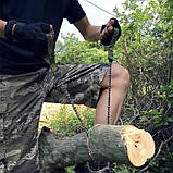 Ланцюгова пила кишенькова туристична по дереву у чохлі мультикам, фото 7