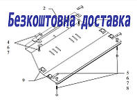 Защита двигателя Mazda CX-7 (2006-2012)(Защита двигателя Мазда СХ-7) Кольчуга