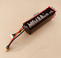 Li-Ion акумулятор / батарея для FPV (ФПВ) 6S2P 5600mAh 22.2V 70A 18650 Sony/Murata VTC5D або Molicell P28А