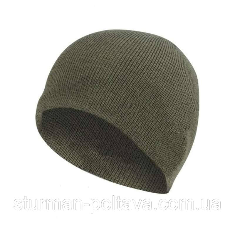 Шапка армійська акрилова тактична "Beanie" колір олива Mil-Tec Німеччина