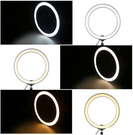 Кольцевая светодиодная Led лампа для блогера селфи фотографа визажиста D 26 см Ring - фото 6 - id-p1924311197