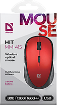Bluetooth миша DEFENDER MM-415 (52415) red, фото 6
