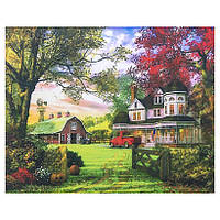 Картина алмазная мозаика на подрамнике 30х40 см DIY Загородный дом (SGLD 61338)