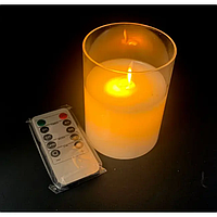 Свічка з Led-підсвіткою з рухомим полум'ям і пультом керування 34730