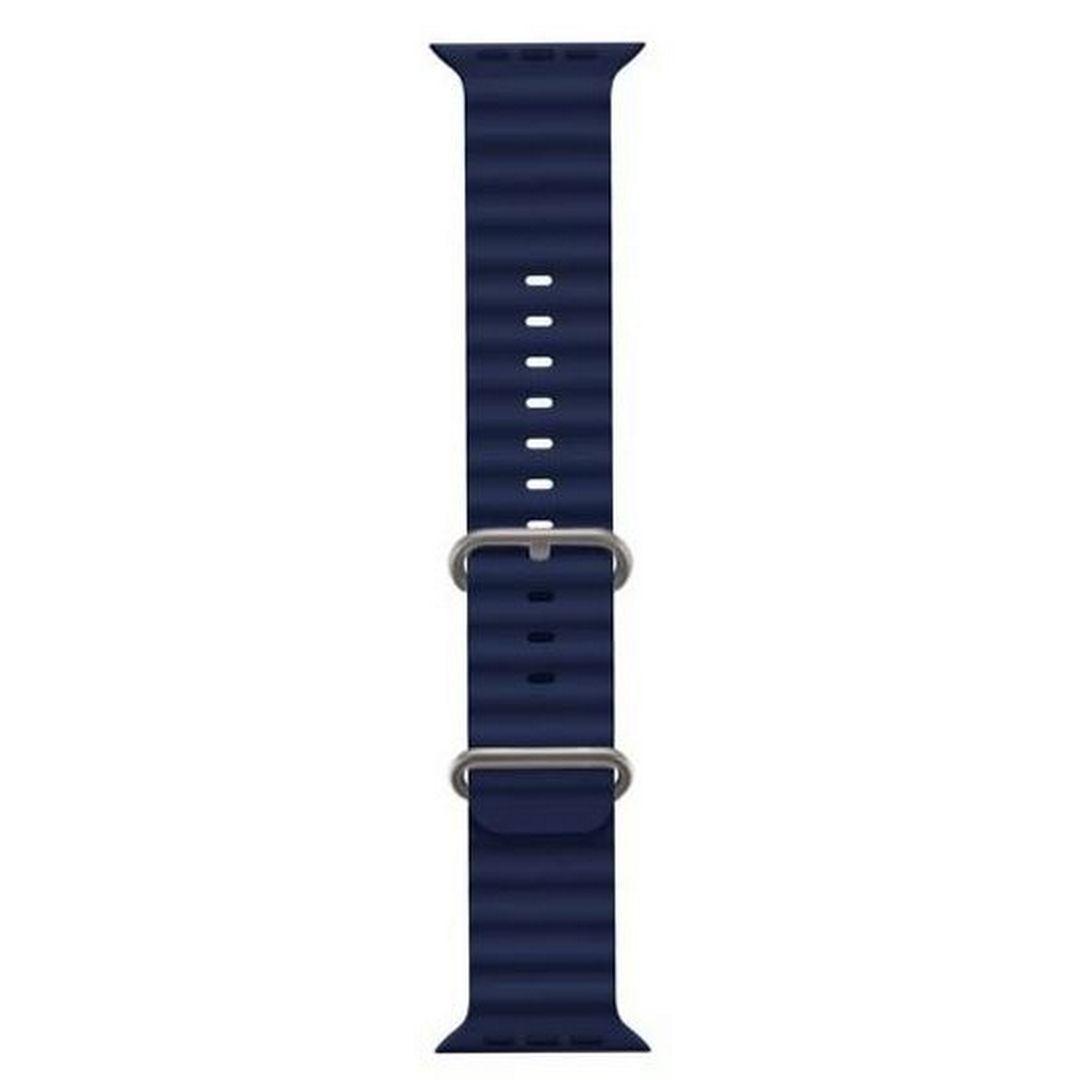 Силіконовий ремінець Ocean Band 42/44/45/49mm Dark Blue