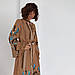 Жіноча сукня Moderika Барвінок кавова з вишивкою гладдю S, фото 9