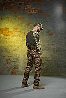 Тактический костюм форма всу пиксель, Армейская боевая тепая униформа убакс sy multicam весна-осень M