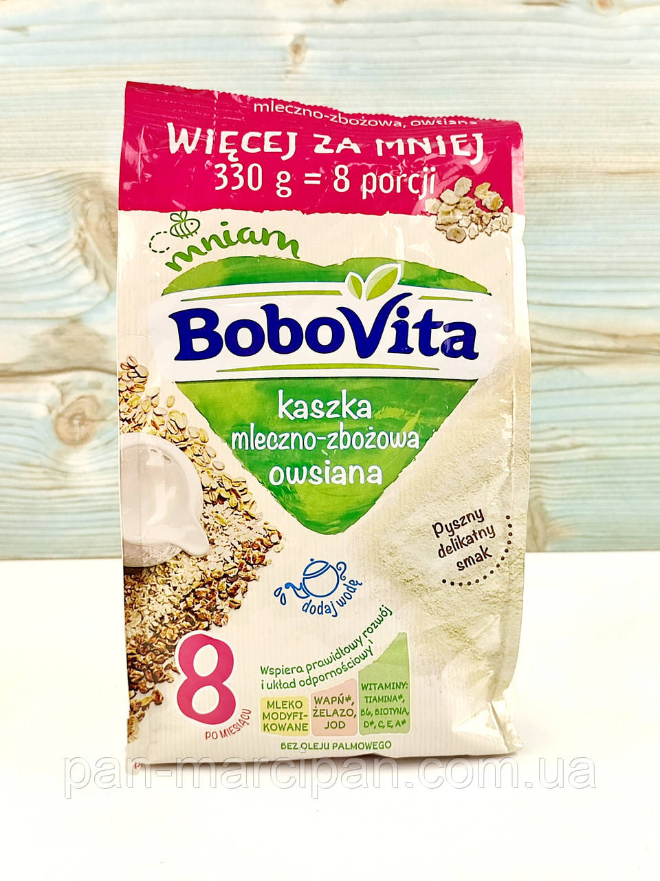 Молочно-зернова каша з вівсянкою Bobovita 330 g (Польща)
