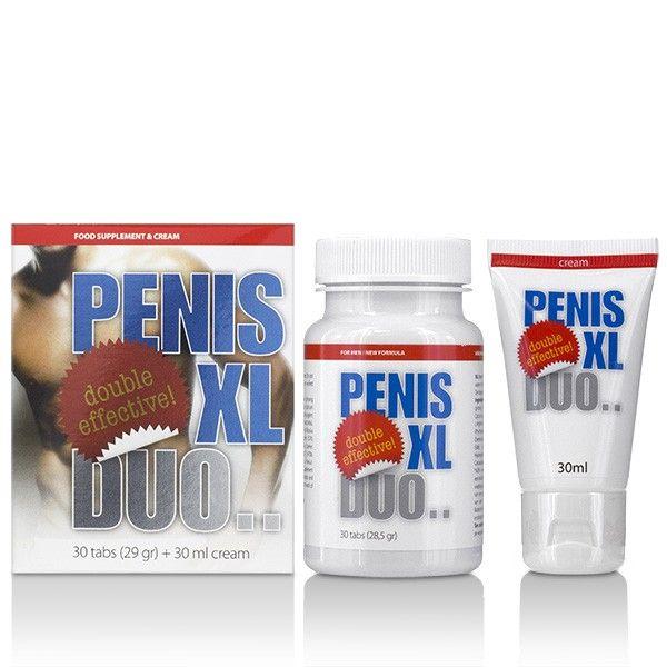 Крем і таблетки для поліпшення ерекції Penis XL DUO Pack, 30 шт. 30 мл Кітті