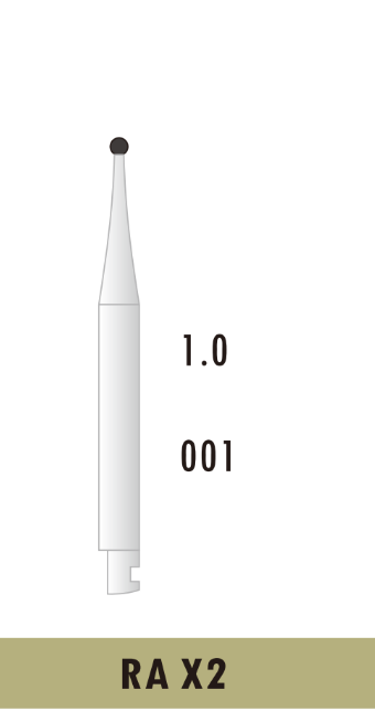 Бор твердосплавний RA-X2 (1шт) на кутовий наконечник