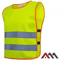 Детский светоотражающий жилет ArtMas VEST K Желтый, S