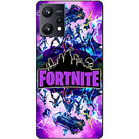 Силиконовый чехол бампер для Realme 9 / 9 Pro Plus с рисунком Fortnite Marvel