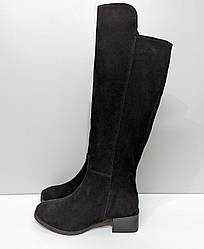 STTOPA демі. Висота 50 см. Розмір 43-29 см. Чоботи з натуральної шкіри шкіряні. Каблук 5. 276-3645-5 Чорні