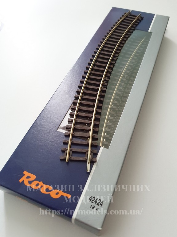Roco Line рейка радіусна R4 довжиною 481,2 mm, 30°, 1шт, масштабу 1:87, H0