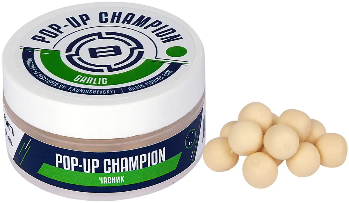 Бойли Brain Champion Pop-Up 8mm 34g Garlic (часник) 1858.22.14