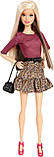 Барбі Модниця в леопардовій спідниці Barbie Fashionista Doll with Leopard Print Skirt, фото 3