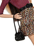 Барбі Модниця в леопардовій спідниці Barbie Fashionista Doll with Leopard Print Skirt, фото 5