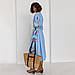 Жіноча сукня Moderika Барвінок блакитна з вишивкою гладдю S, фото 5