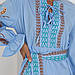 Жіноча сукня Moderika Барвінок блакитна з вишивкою гладдю S, фото 10