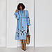 Жіноча сукня Moderika Барвінок блакитна з вишивкою гладдю S, фото 4