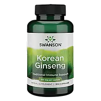 Корейский Женьшень 300 кап Swanson Korean Ginseng США Доставка из ЕС