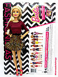Барбі Модниця в леопардовій спідниці Barbie Fashionista Doll with Leopard Print Skirt, фото 8