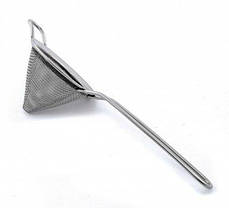 Конусне сито 10 см Нержавіюче конічне сито для кухні з ручкою Сито-конус Сито для бару Сито барне, фото 4