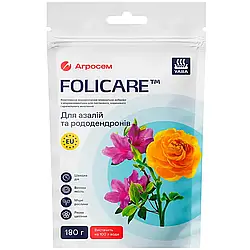 Комплексне водорозчинне мінеральне добриво Yara Folicare для азалій та рододендронів, 180 г, Yara