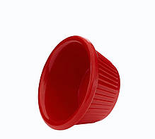 Соусник маленький з меламіну червоний круглий 50 мл 74×36 мм Соусники пластикові Соусник для соєвого соусу, фото 4