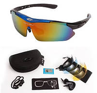 Защитные солнцезащитные очки с поляризацией blue 5 линз oakley One siz+.woodland