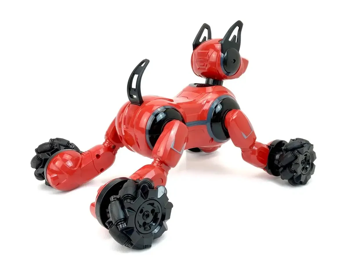 Робот собака с пультом дистанционного управления Stunt Dog 666-800A (интерактивная игрушка, красный) - фото 8 - id-p1924335057
