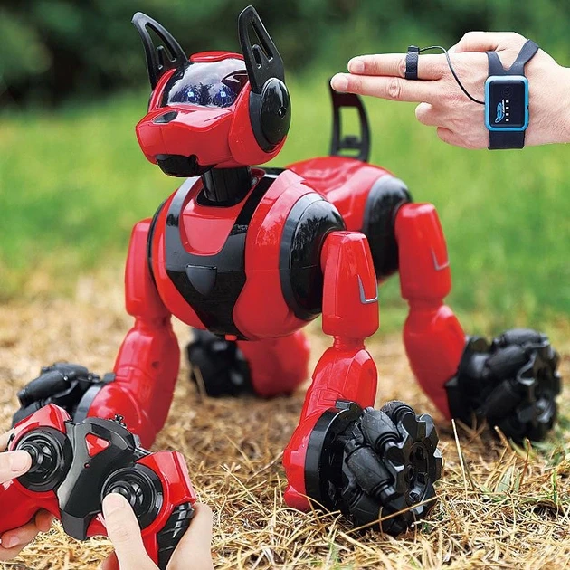 Робот собака на радиоуправлении с пультом Stunt Dog 666-800A (интерактивная игрушка) - фото 2 - id-p1924335173